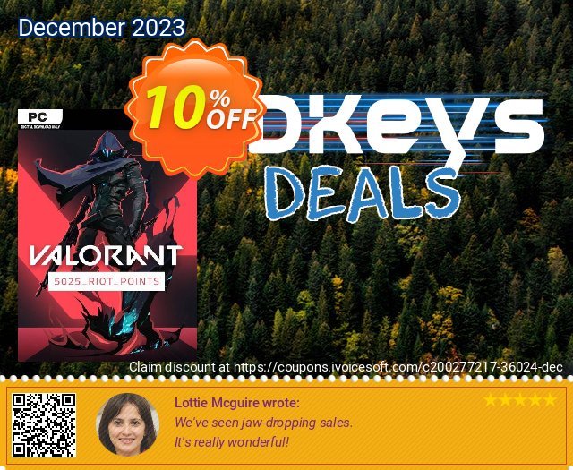 Valorant 5025 Riot Points PC discount 10% OFF, 2024 Spring offering sales. Valorant 5025 Riot Points PC Deal 2024 CDkeys
