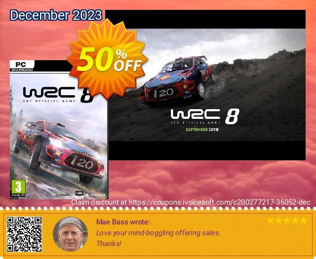 WRC 8 FIA World Rally Championship: Collectors Edition PC discount 50% OFF, 2024 Easter Day deals. WRC 8 FIA World Rally Championship: Collectors Edition PC Deal 2024 CDkeys