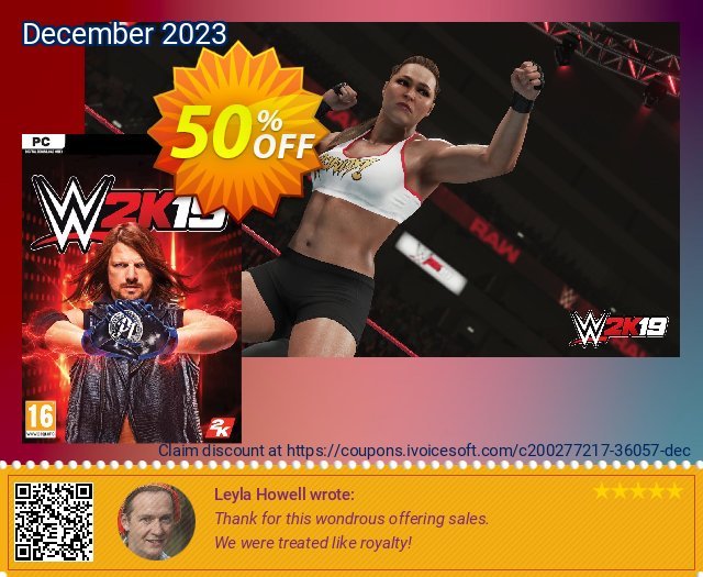 WWE 2K19 PC 令人敬畏的 产品销售 软件截图