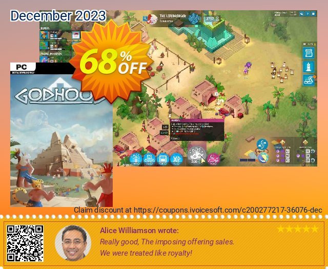 Godhood PC (EN) discount 68% OFF, 2024 April Fools' Day offering deals. Godhood PC (EN) Deal 2024 CDkeys
