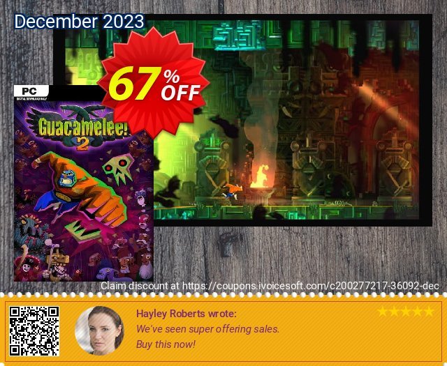 Guacamelee! 2 PC discount 67% OFF, 2024 World Press Freedom Day offering discount. Guacamelee! 2 PC Deal 2024 CDkeys