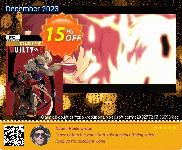GUILTY GEAR -STRIVE- Deluxe Edition PC discount 10% OFF, 2022 Flag Day offering sales. GUILTY GEAR -STRIVE- Deluxe Edition PC Deal 2022 CDkeys