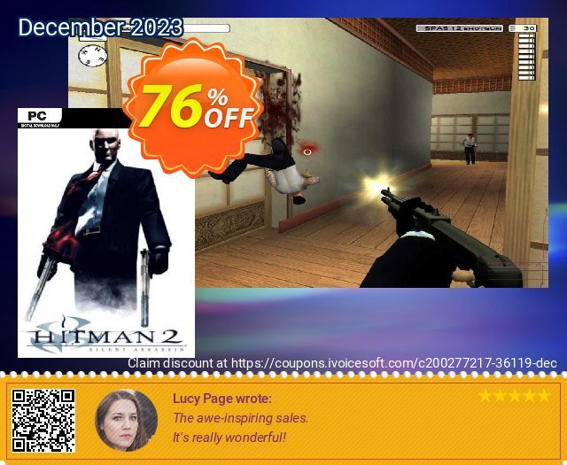 Hitman 2: Silent Assassin PC 令人恐惧的 销售折让 软件截图