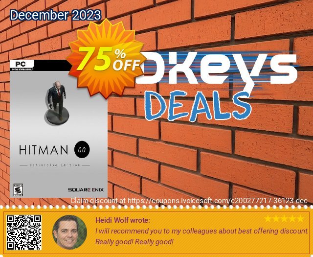 Hitman GO - Definitive Edition PC teristimewa kupon Screenshot