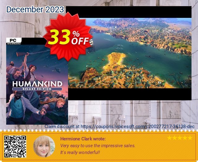 Humankind Digital Deluxe PC (EU) discount 33% OFF, 2024 Resurrection Sunday offering sales. Humankind Digital Deluxe PC (EU) Deal 2024 CDkeys