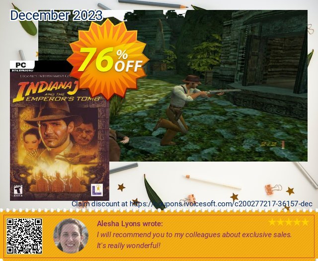 Indiana Jones and the Emperors Tomb PC 令人惊奇的 产品销售 软件截图
