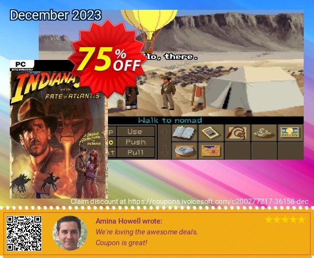 Indiana Jones and the Fate of Atlantis PC  특별한   프로모션  스크린 샷