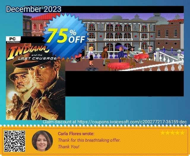 Indiana Jones and the Last Crusade PC 最佳的 产品销售 软件截图