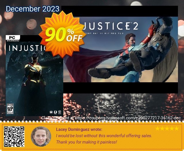 Injustice 2 PC (EU) discount 90% OFF, 2024 April Fools Day offering sales. Injustice 2 PC (EU) Deal 2024 CDkeys