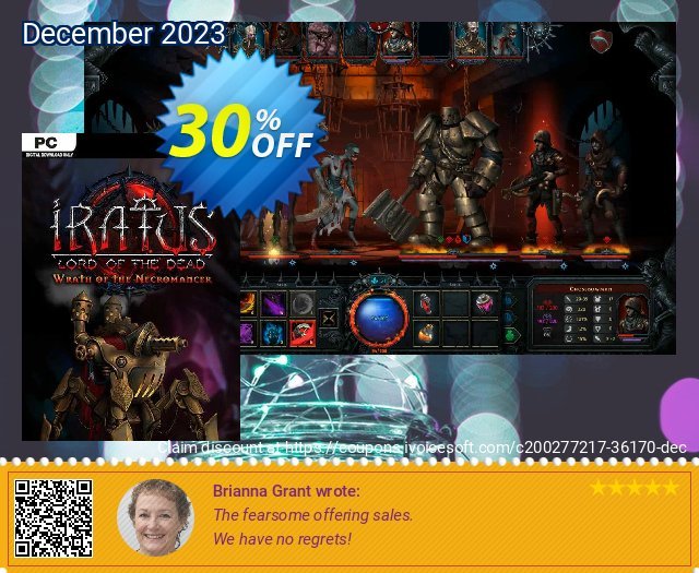 Iratus: Wrath of the Necromancer PC - DLC umwerfende Disagio Bildschirmfoto