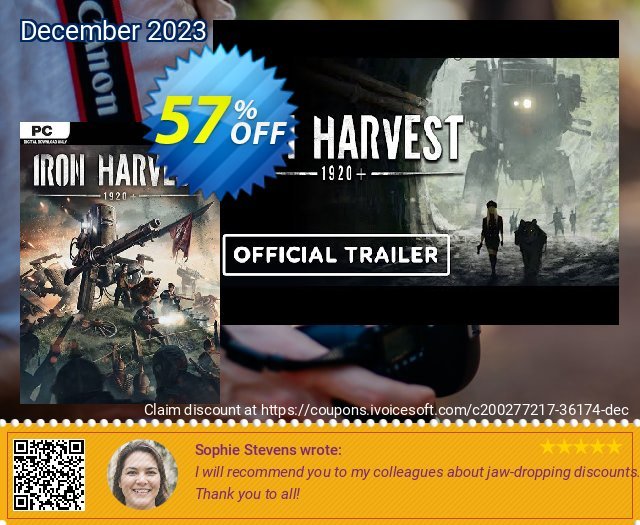 Iron Harvest PC (EU) discount 57% OFF, 2024 Spring offering sales. Iron Harvest PC (EU) Deal 2024 CDkeys