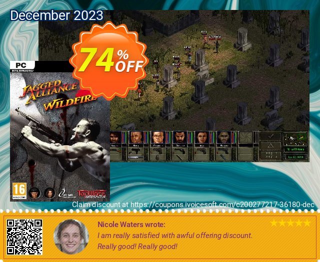 Jagged Alliance 2 - Wildfire PC discount 74% OFF, 2024 Labour Day offering sales. Jagged Alliance 2 - Wildfire PC Deal 2024 CDkeys