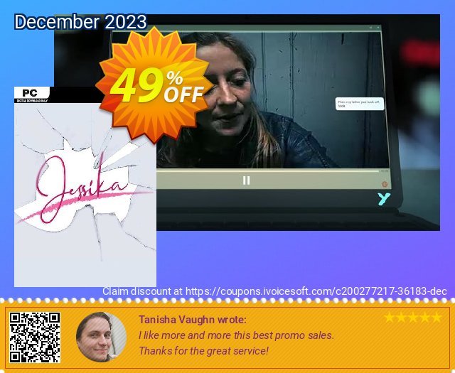 Jessika PC erstaunlich Promotionsangebot Bildschirmfoto