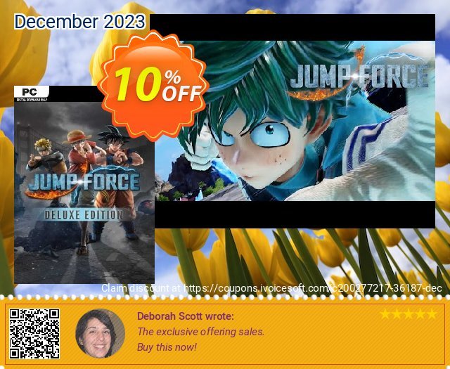 JUMP FORCE - Deluxe Edition PC (EMEA) discount 10% OFF, 2024 Easter Day discount. JUMP FORCE - Deluxe Edition PC (EMEA) Deal 2024 CDkeys