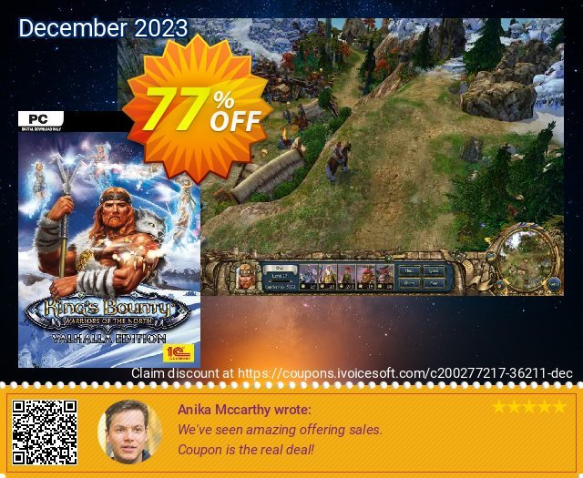 Kings Bounty Warriors of the North Valhalla Edition PC discount 77% OFF, 2024 April Fools' Day promo. Kings Bounty Warriors of the North Valhalla Edition PC Deal 2024 CDkeys