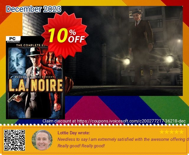 L.A. Noire -  Complete Edition PC (Steam) discount 10% OFF, 2024 World Ovarian Cancer Day offering sales. L.A. Noire -  Complete Edition PC (Steam) Deal 2024 CDkeys