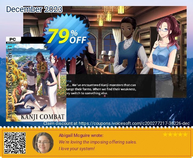 Learn Japanese To Survive! Kanji Combat PC (EN) discount 79% OFF, 2024 Working Day offering sales. Learn Japanese To Survive! Kanji Combat PC (EN) Deal 2024 CDkeys