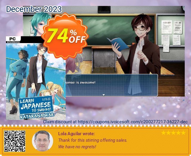 Learn Japanese To Survive! Katakana War PC (EN) discount 74% OFF, 2024 World Press Freedom Day offering deals. Learn Japanese To Survive! Katakana War PC (EN) Deal 2024 CDkeys