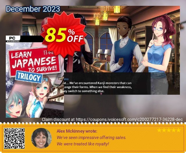 Learn Japanese to Survive! Trilogy Bundle PC (EN) discount 85% OFF, 2024 April Fools' Day offering sales. Learn Japanese to Survive! Trilogy Bundle PC (EN) Deal 2024 CDkeys