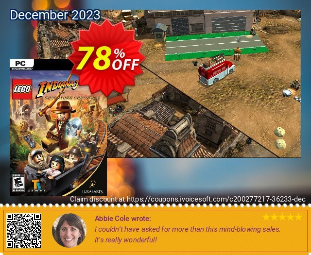 Lego Indiana Jones 2: The Adventure Continues PC discount 78% OFF, 2024 World Ovarian Cancer Day offering sales. Lego Indiana Jones 2: The Adventure Continues PC Deal 2024 CDkeys
