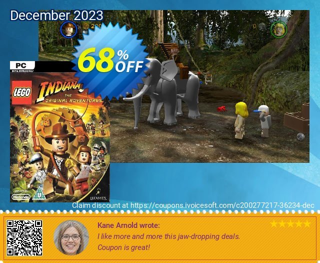 LEGO Indiana Jones - The Original Adventures PC geniale Promotionsangebot Bildschirmfoto