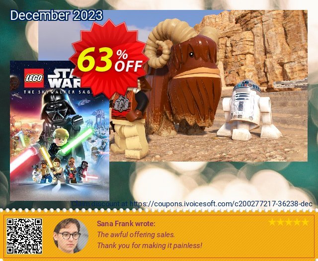 LEGO Star Wars: The Skywalker Saga PC exklusiv Verkaufsförderung Bildschirmfoto