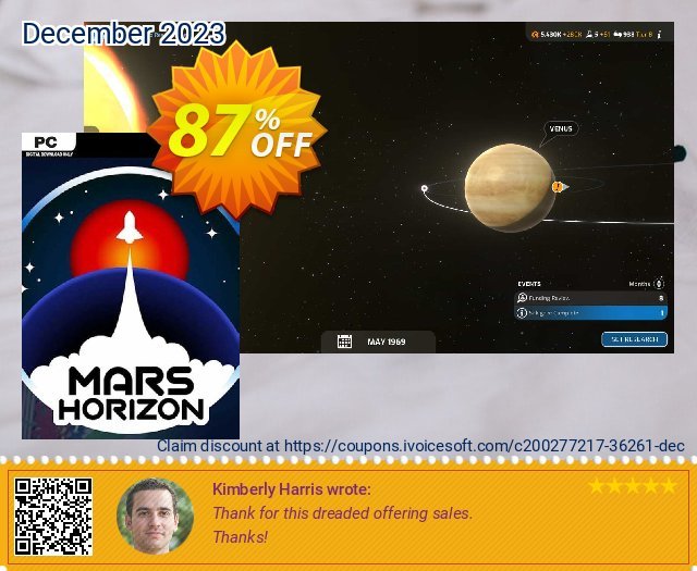 Mars Horizon PC mengagetkan voucher promo Screenshot