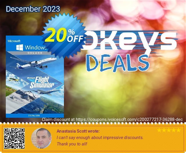 Microsoft Flight Simulator: Deluxe Edition - Windows 10 PC (UK) verwunderlich Ermäßigung Bildschirmfoto