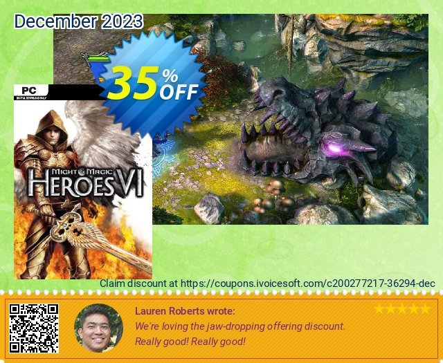 Might and Magic Heroes VI PC discount 35% OFF, 2024 Mother Day offering sales. Might and Magic Heroes VI PC Deal 2024 CDkeys