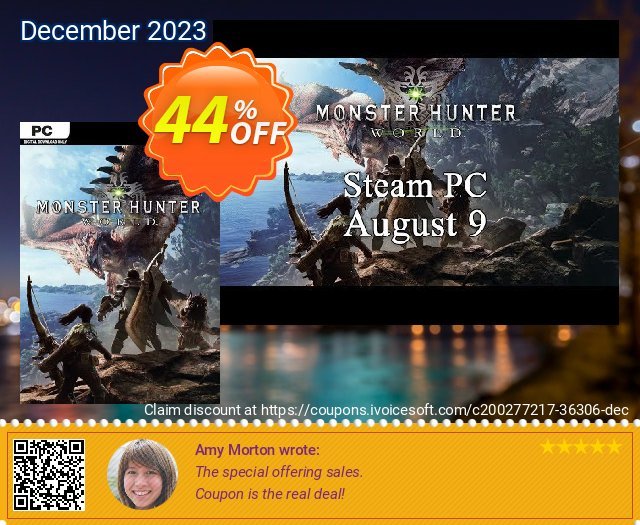Monster Hunter World PC (EU) ausschließlich Nachlass Bildschirmfoto