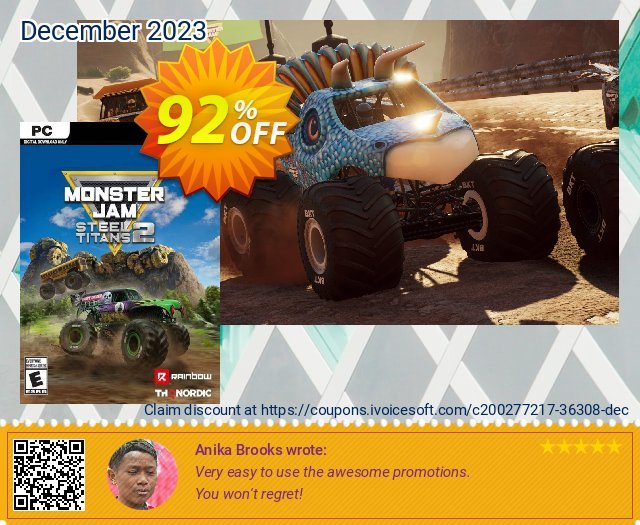Monster Jam Steel Titans 2 PC 令人惊奇的 产品销售 软件截图