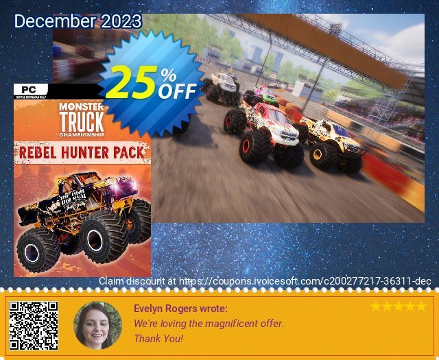 Monster Truck Championship Rebel Hunter Pack PC - DLC khas penawaran deals Screenshot