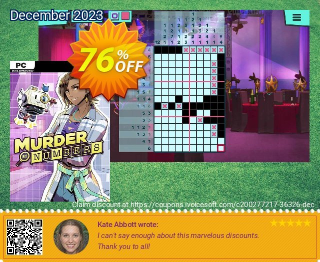 Murder by Numbers PC dahsyat kupon Screenshot