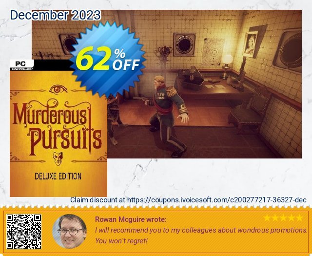Murderous Pursuits Deluxe Edition PC discount 62% OFF, 2024 World Press Freedom Day offering sales. Murderous Pursuits Deluxe Edition PC Deal 2024 CDkeys