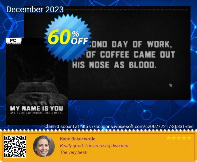 My name is You PC discount 60% OFF, 2024 Working Day offering sales. My name is You PC Deal 2024 CDkeys