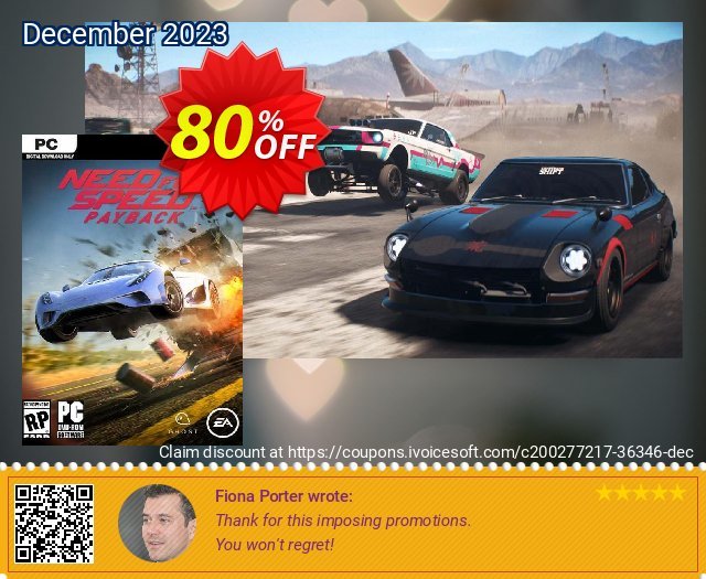 Need For Speed Payback PC (EN) discount 80% OFF, 2024 April Fools' Day offering sales. Need For Speed Payback PC (EN) Deal 2024 CDkeys