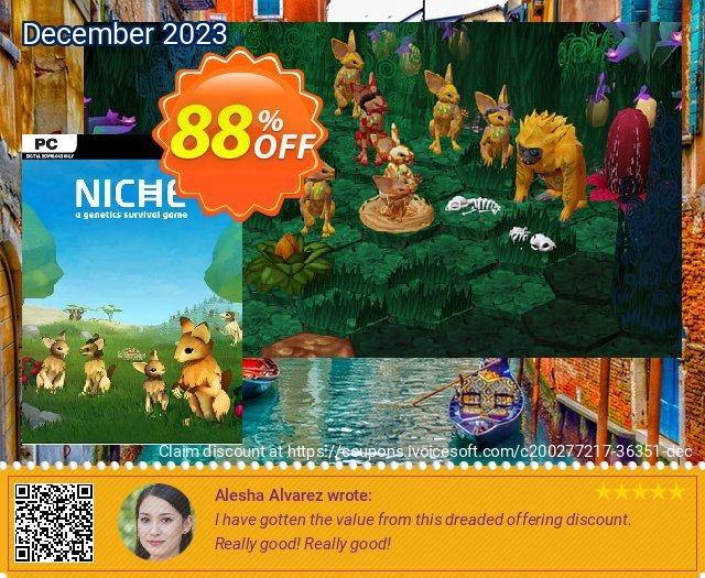 Niche - a genetics survival game PC discount 88% OFF, 2024 Working Day offering sales. Niche - a genetics survival game PC Deal 2024 CDkeys