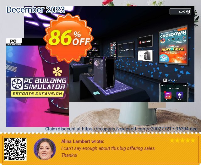 PC Building Simulator - Esports PC - DLC 大的 折扣 软件截图