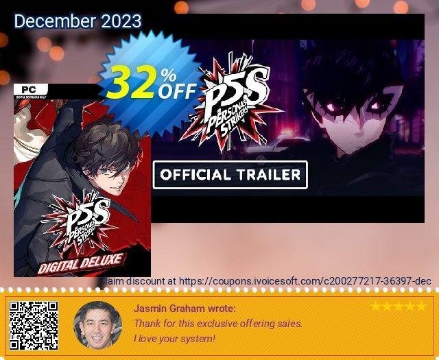 Persona 5 Strikers Deluxe Edition PC (EU) 令人惊奇的 销售 软件截图