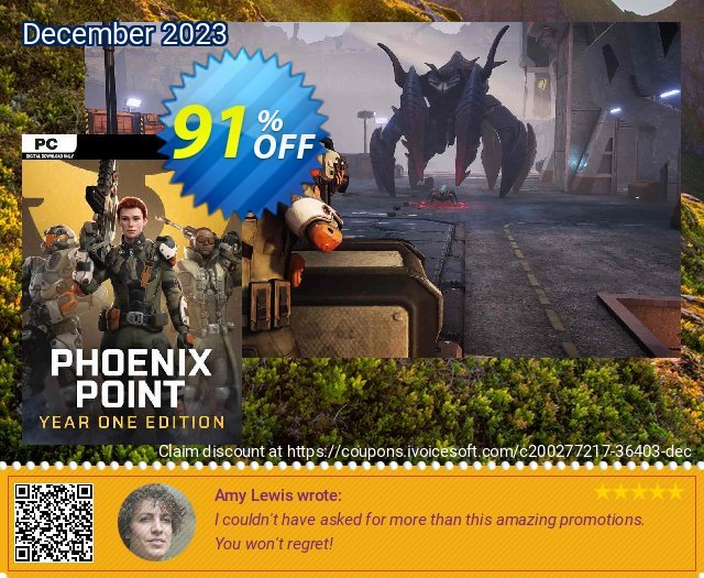 Phoenix Point: Year One Edition PC (Steam) discount 91% OFF, 2024 Resurrection Sunday offering sales. Phoenix Point: Year One Edition PC (Steam) Deal 2024 CDkeys