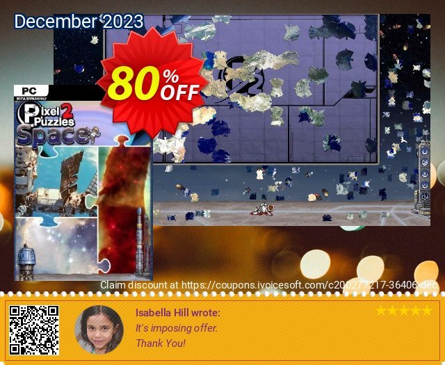 Pixel Puzzles 2: Space PC (EN) discount 80% OFF, 2024 Working Day offering sales. Pixel Puzzles 2: Space PC (EN) Deal 2024 CDkeys