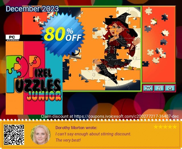 Pixel Puzzles - Junior PC (EN) wunderschön Ermäßigung Bildschirmfoto