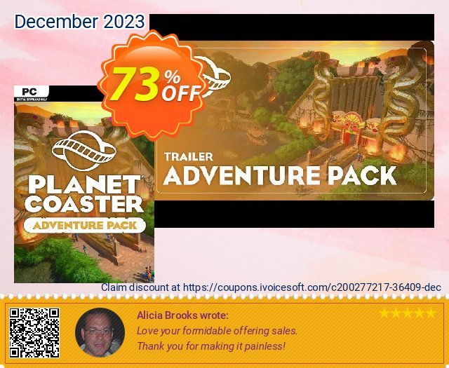 Planet Coaster PC - Adventure Pack DLC 壮丽的 产品销售 软件截图