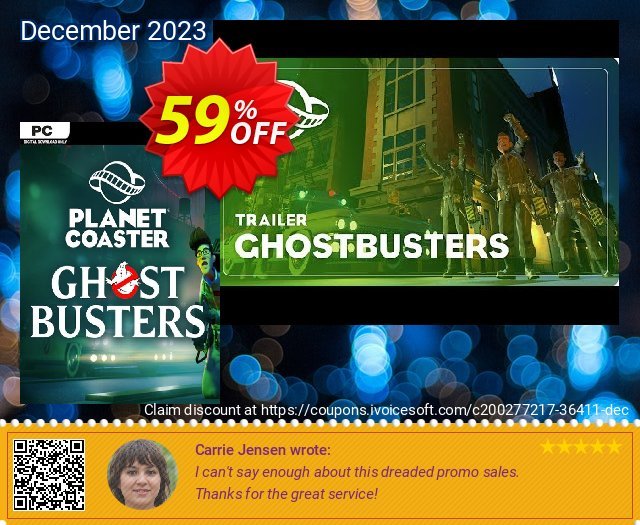 Planet Coaster PC - Ghostbusters DLC 惊人的 产品销售 软件截图