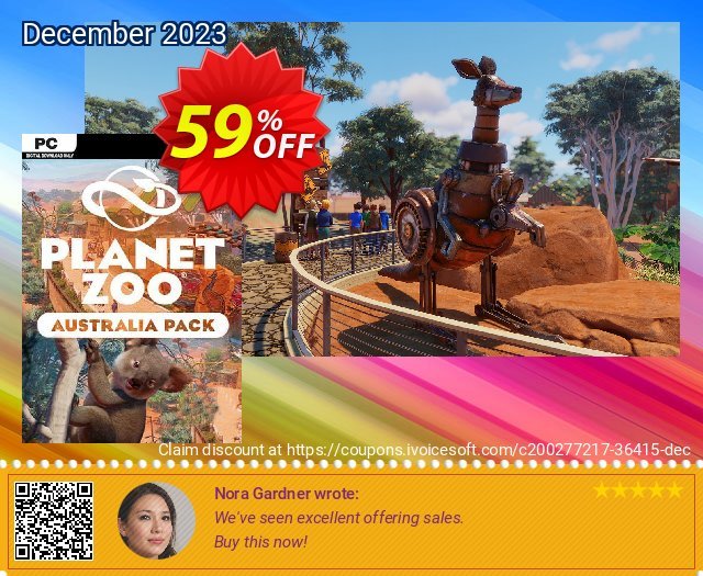 Planet Zoo: Australia Pack PC - DLC discount 59% OFF, 2024 World Heritage Day discount. Planet Zoo: Australia Pack PC - DLC Deal 2024 CDkeys