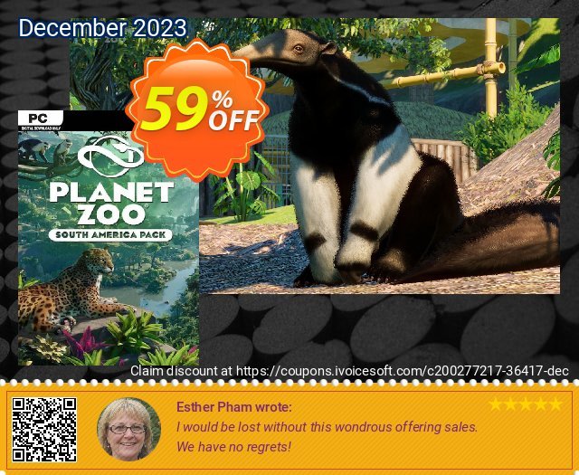 Planet Zoo: South America Pack  PC - DLC 令人敬畏的 优惠券 软件截图