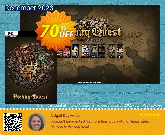 Plebby Quest The Crusades PC discount 70% OFF, 2024 World Heritage Day promo. Plebby Quest The Crusades PC Deal 2024 CDkeys