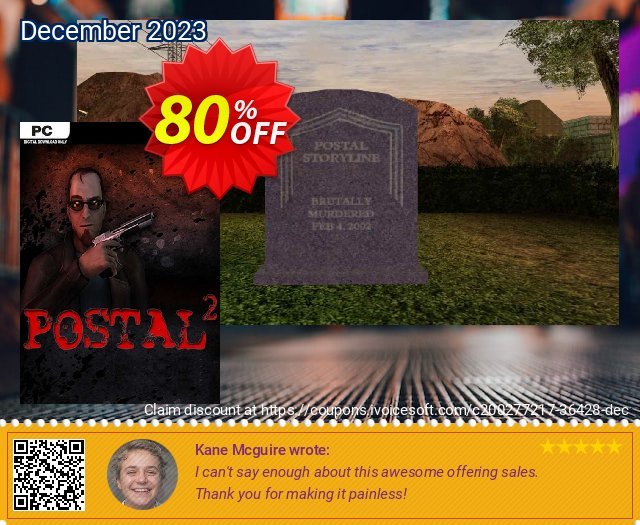 POSTAL 2 PC discount 80% OFF, 2024 Resurrection Sunday offering sales. POSTAL 2 PC Deal 2024 CDkeys