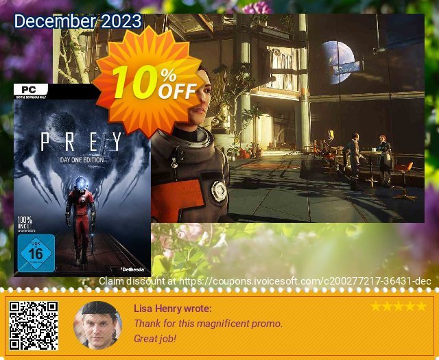 Prey: Day One Edition PC unglaublich Beförderung Bildschirmfoto