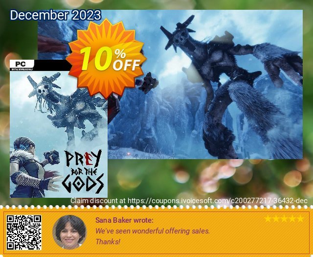 Prey for the Gods PC fantastisch Sale Aktionen Bildschirmfoto